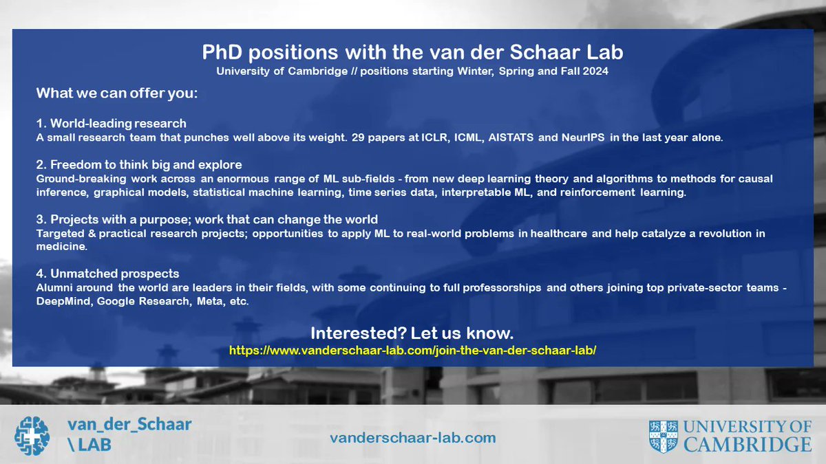Mihaela van der Schaar tweet media