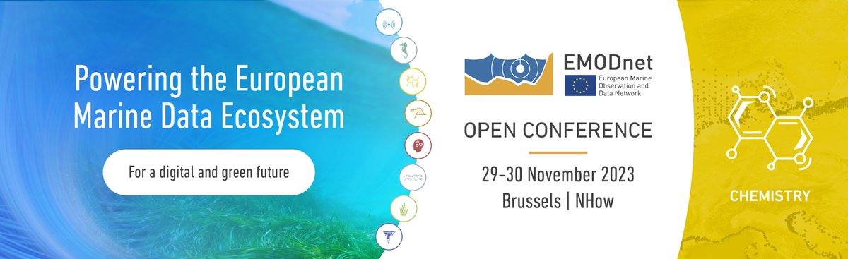nodcogs's tweet image. 👀Are you planning the trip for the #EMODnet Open Conference? 🚀Good! EMODnet Chemistry will talk about the water quality data that the European Marine Observation and Data Network collects, validates and makes freely available to you too!  @EMODnet Secretariat