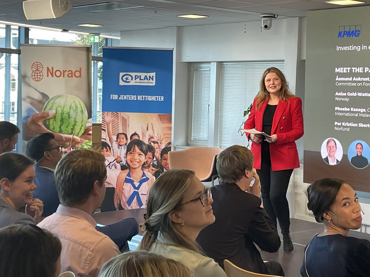 noradno's tweet photo. Addressing gender gaps in agricultural production, will clearly reduce hunger and food insecurity, emphasizes @parta @PlanNorge at Norad marking the #internationaldayofthegirl #IDG2023 https://t.co/Sue9icMvG8
