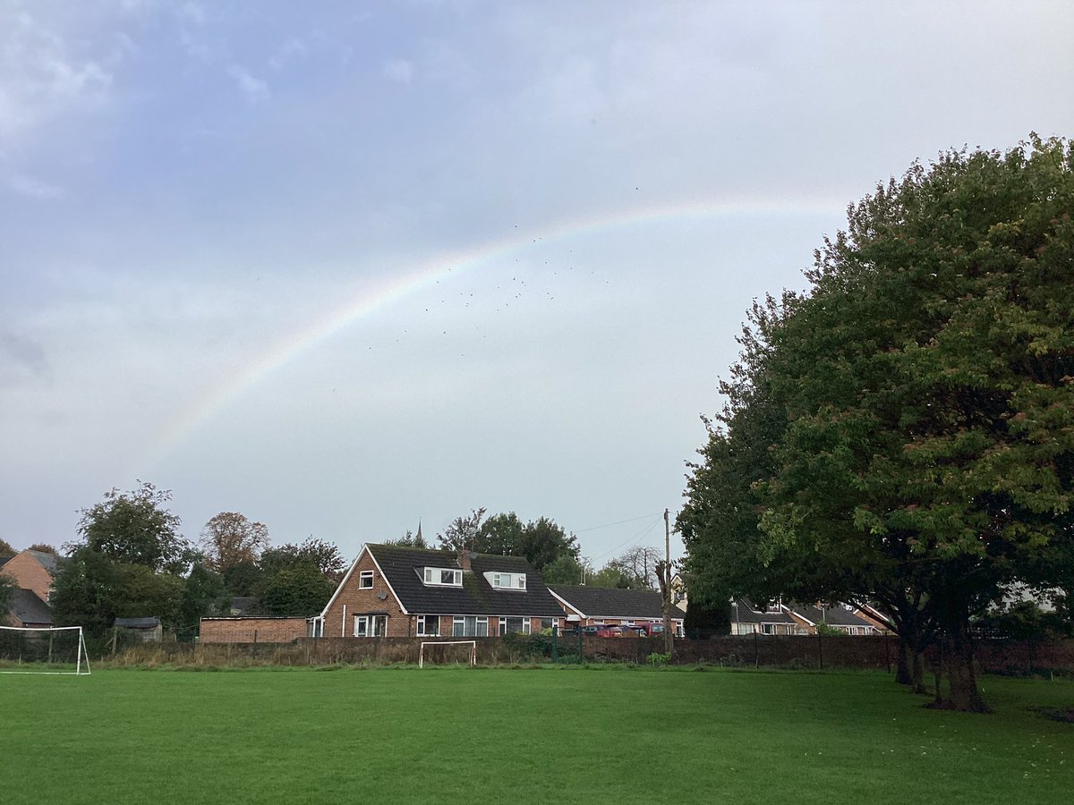 JORPS_1's tweet photo. Such awe and wonder as we spotted a rainbow on our way to Forest School! #ForestSchoolmagic #JOREYFS https://t.co/sKk26I50vw