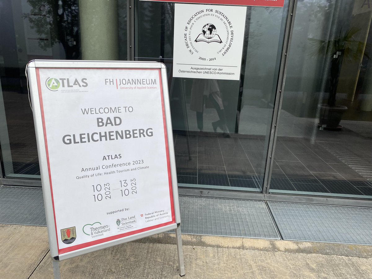 AlbaColombo's tweet photo. Starting the @tourism_atlas Annual Conference 2023 with fantastic colleagues and friends in #badgleichenberg @Iljasimons @UOCartshum @Bmocquinn @aherrewijn https://t.co/M58E4zbshb