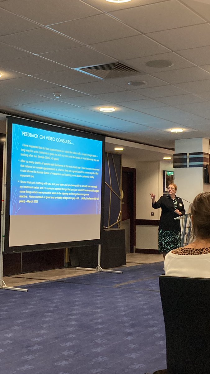 Patient feedback from NMD patients utilising virtual consults during / post COVID..

Some thought they’d prefer it but a lot missed being seen in person, regardless of the journey required. They valued F2F consults on their health. We need to re-introduce this / offer choice