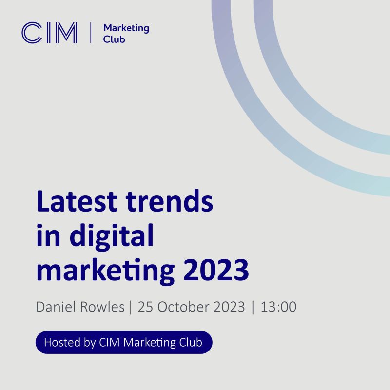 Join us on the 25th October with award-winning author and speaker, Daniel Rowles, for the next Marketing Club webinar on the latest trends in digital marketing.  

Register now to secure your place: register.gotowebinar.com/register/55918…

#DigitalMarketing #AI #MarketingTrends