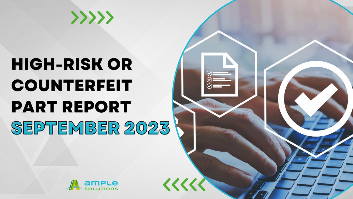 AmpleSolutions_'s tweet image. Check out the list of parts intercepted by our #qualityassurance team in the month of September and protect your business from potential risks. Learn more: utm.guru/HighRiskSep23 
#AmpleSolutionsQA #counterfeitmitigation #supplychain #qualitycontrol