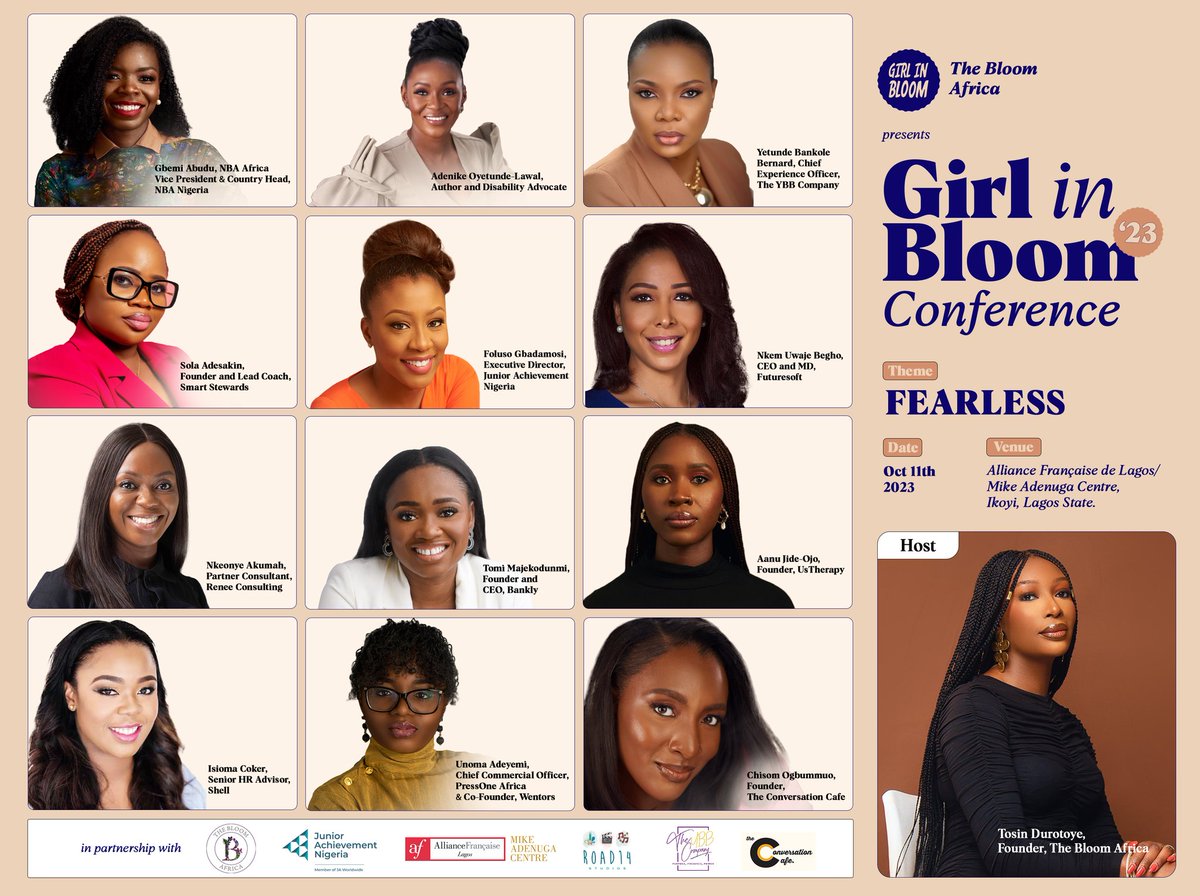 Today is the International Day of the Girl Child and we are proud of Maryam Alade, one of our outstanding scholars who will be leading dozens of girls @slum2school to @thebloomafrica Conference in Lagos, Nigeria.

Maryam would be delivering a keynote speech alongside several