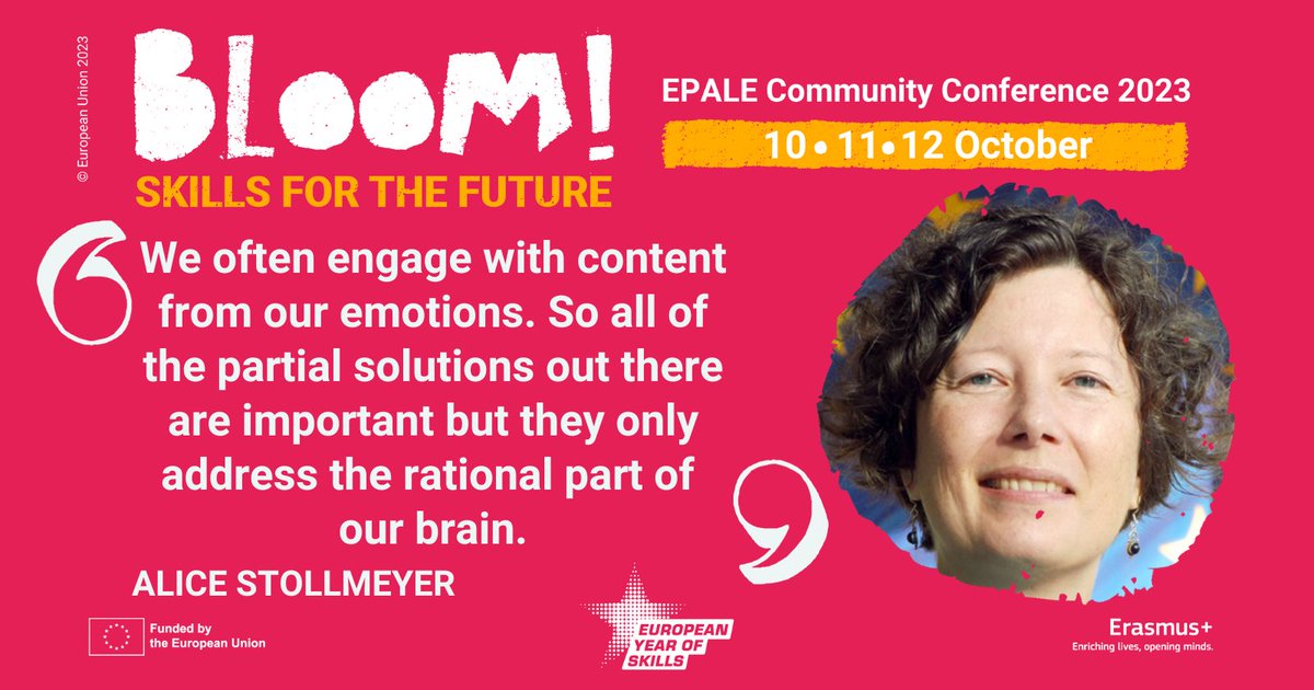 🌷 #BloomWithEPALE live now!
▶️ bit.ly/457PtHs

#EuropeanYearOfSkills #AdultLearning #AdultEducation #Democracy #medialiteracy #elections #factchecking