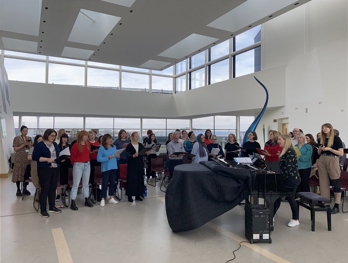 ⁦@ucdchoir⁩ enjoying National Singing Week 2023. #nsw2023 #singstory #singireland ⁦@caoimhe73⁩ ⁦@UCD_Engage⁩