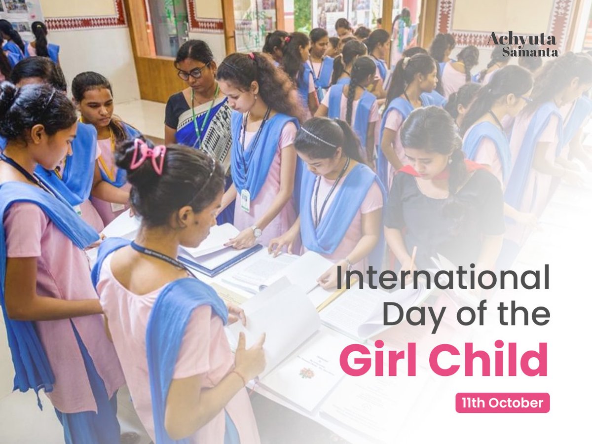 On #InternationalDayoftheGirlChild, we celebrate the strength and potential of every girl. At @kissfoundation, we empower girls in education, sports, arts, and leadership, embodying perseverance, equality, and excellence. Let's champion a world where every girl's dreams flourish.