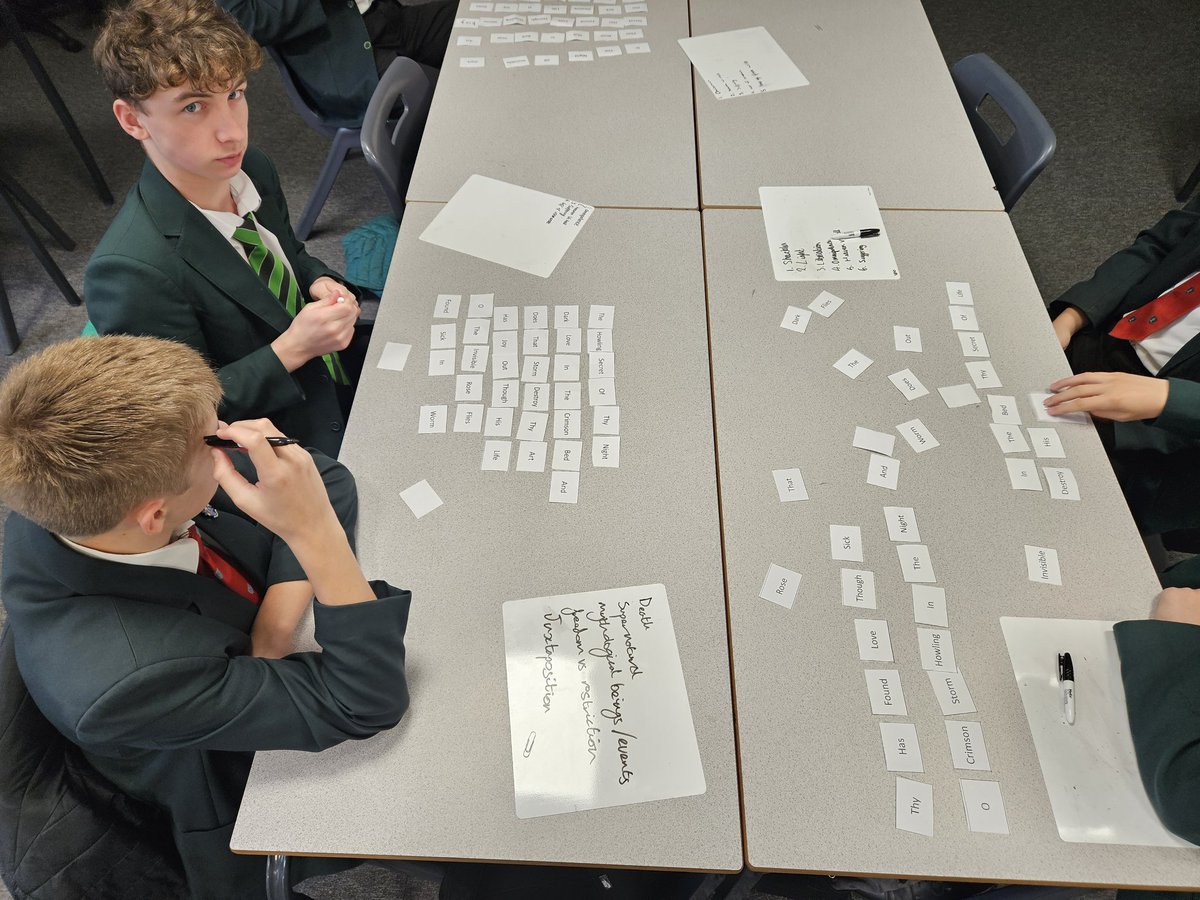 Sandbach School English tweet media