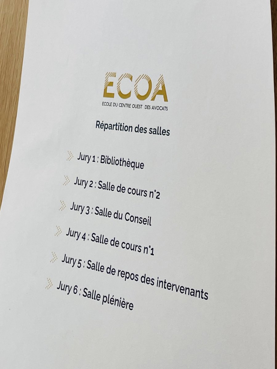 Le silence est d'or dans les couloirs de l'ECOA ce matin...  🎓
Suite des épreuves du #capa2023, passage des oraux ...
Bon courage à tous les élèves et aux membres du Jury !