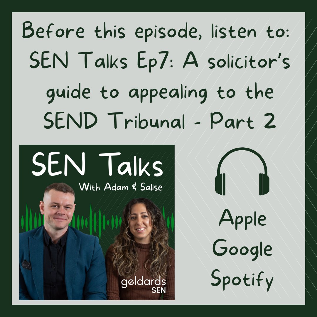 We're going live on Facebook today at 5pm to explain what you can do if the LA has refused to issue an education, health and care plan (EHCP).

LINK: fb.me/e/3g03j603k

#geldardssen #Sen #EHCP #ehcplan #education