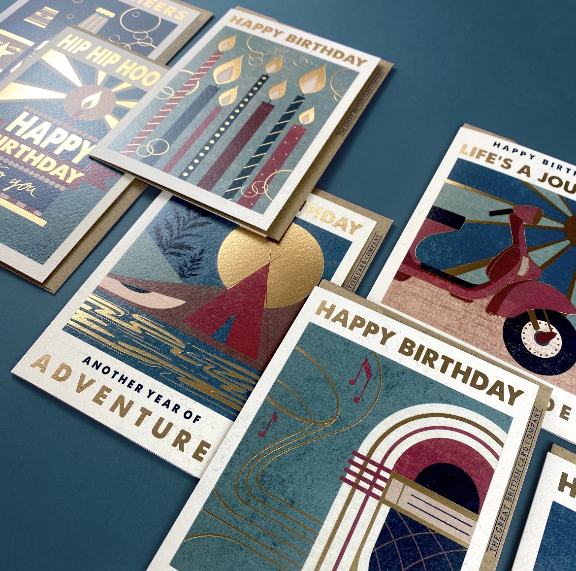 New for January 2024!

Featuring block typography throughout and finished with punchy gold foiling, strong graphics, and a stand-out palette makes Poster Print is an exciting new addition to any male open birthday offering.

Available to order now for delivery in December