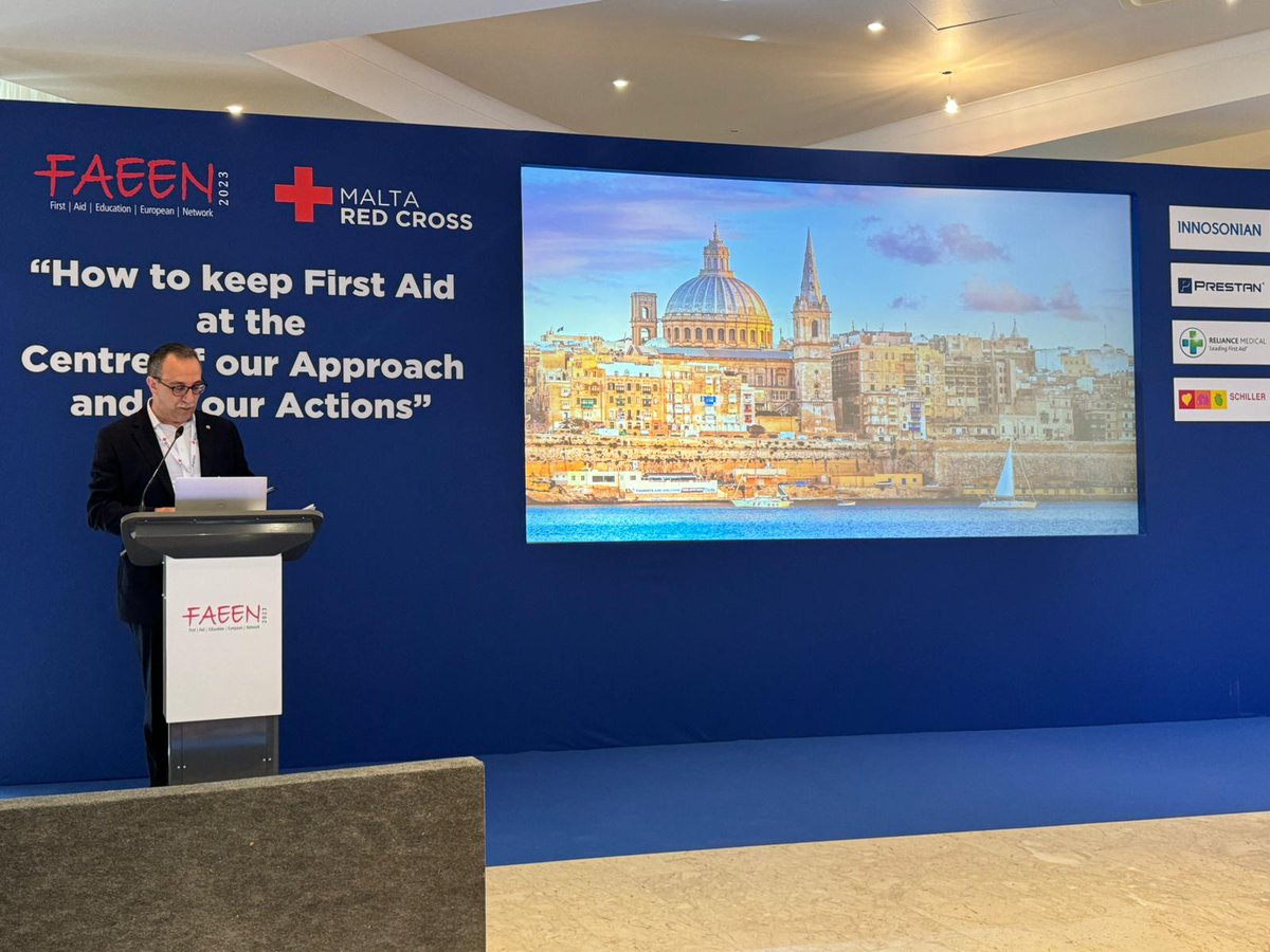 Happy to participate in the annual meeting of the #RedCross #RedCrescent First Aid Education European Network in #Malta!
👉to Keep #FirstAid at the Centre of our Approach and in our Actions
<a href="/MaltaRedCross/">Malta Red Cross</a> <a href="/IFRC/">IFRC</a>