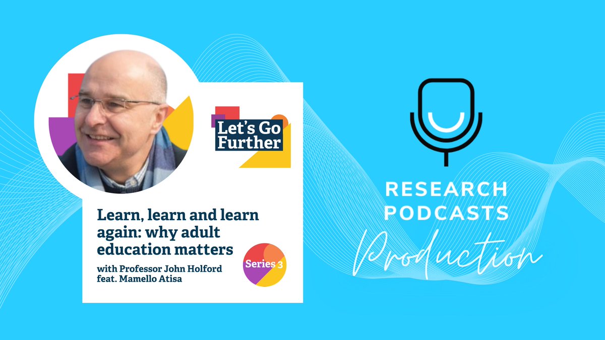 ResearchPods's tweet photo. Adult education can drive growth in the economy, create community cohesion &amp; help maintain our democracy.

Listen to @john_holford explain why in the latest ep of the #LetsGoFurtherPod

Read our review of the ep https://t.co/sWvr7uGlXc

#AdultEd #AmplifyFE #LifelongLearning https://t.co/qWMsWctLoH