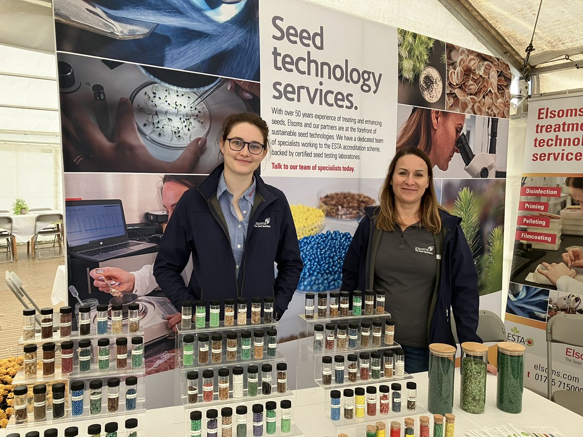 DavidCoop2017's tweet photo. It’s not only #Veg at the @Elsomsseeds Open Day Today. Lewis wants to tell everyone about our incredible new #wheat BAMFORD and Sylvia and Chelsea have lots of our exciting seed technologies to show. https://t.co/XcZS8KRMuZ