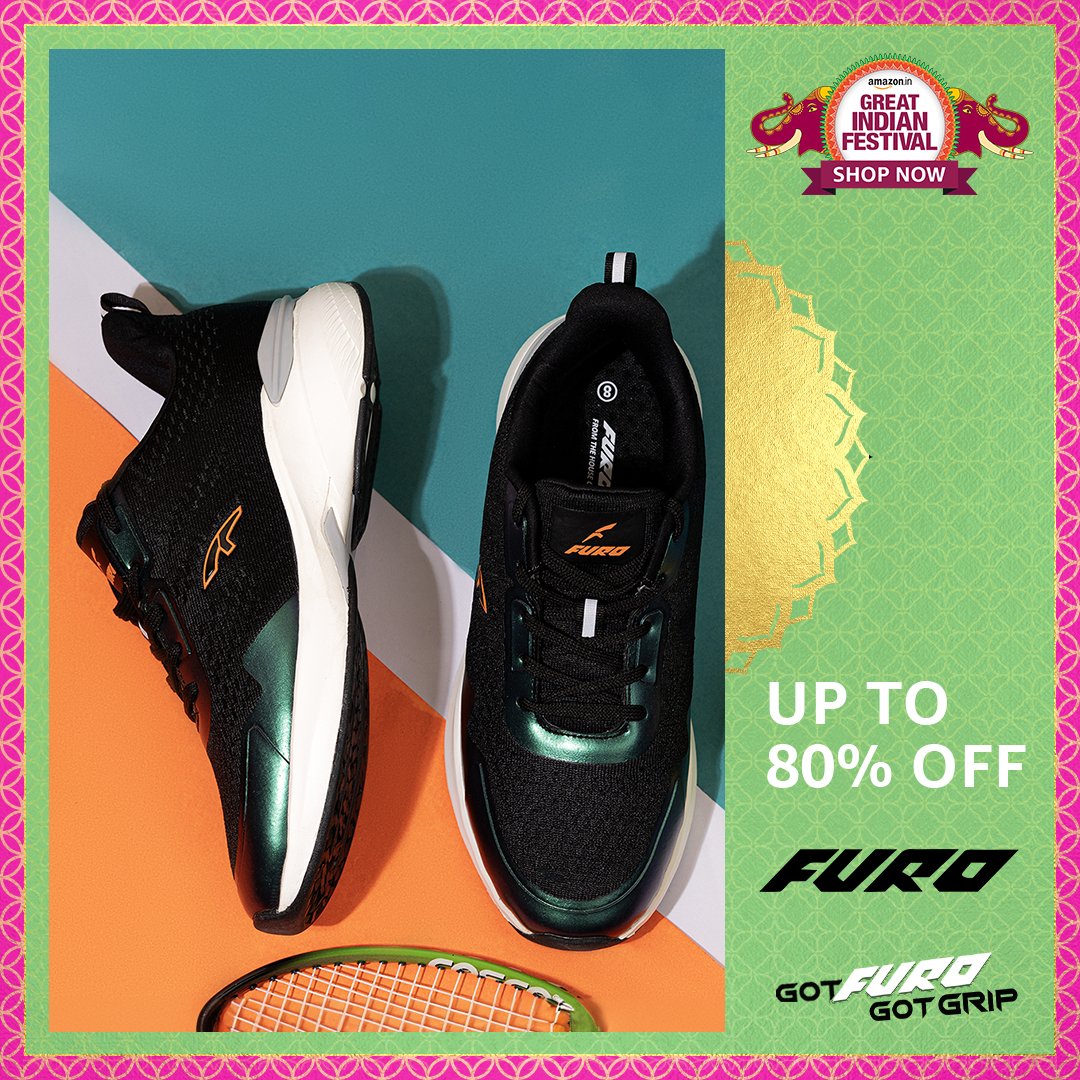 Smashing festive offers are arriving 80X faster! Hop onto Amazon and grab your favourite pair now at the Great Indian Festival sale.

#Amazon #Furo #GreatIndianFestival #FUROSports #Athleisure #Grip #Footwear #Runningshoes #Walkingshoes #Sneakers #saleonshoes
