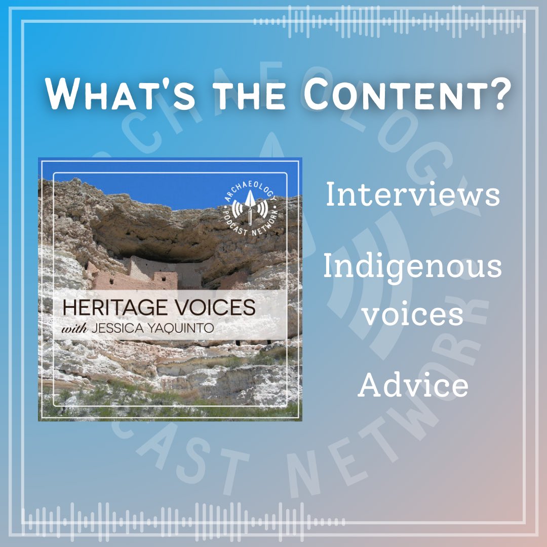 So what will you hear about when listening to this podcast series?

The goal of the Heritage Voices podcast is to provide a platform for indigenous voices in Anthropology, CRM/Heritage, and Land Management discussions.