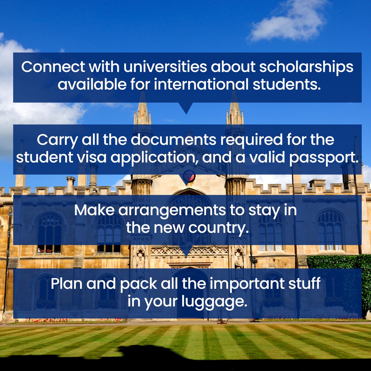 EnvisionOverse1's tweet image. Considering studying abroad? Take a look at these 8 essential things to consider before embarking on your international academic journey! 🌎🎒
#StudyAbroadGuide #studyabroad #studyinuk #studyinaustralia #studyingermany #studyinusa #studyinireland #studyincanada #envision