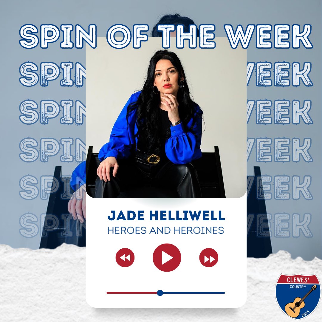 ClewesCountryUK's tweet photo. 💿 𝙎𝙋𝙄𝙉 𝙊𝙁 𝙏𝙃𝙀 𝙒𝙀𝙀𝙆 💿

This week’s #SpinOfTheWeek is a track produced by @alyssabonagura and the return of @jadehelliwell2 🙌

It’s called “Heroes and Heroines” 🦸‍♀️🦸 https://t.co/ndJNuixXLd