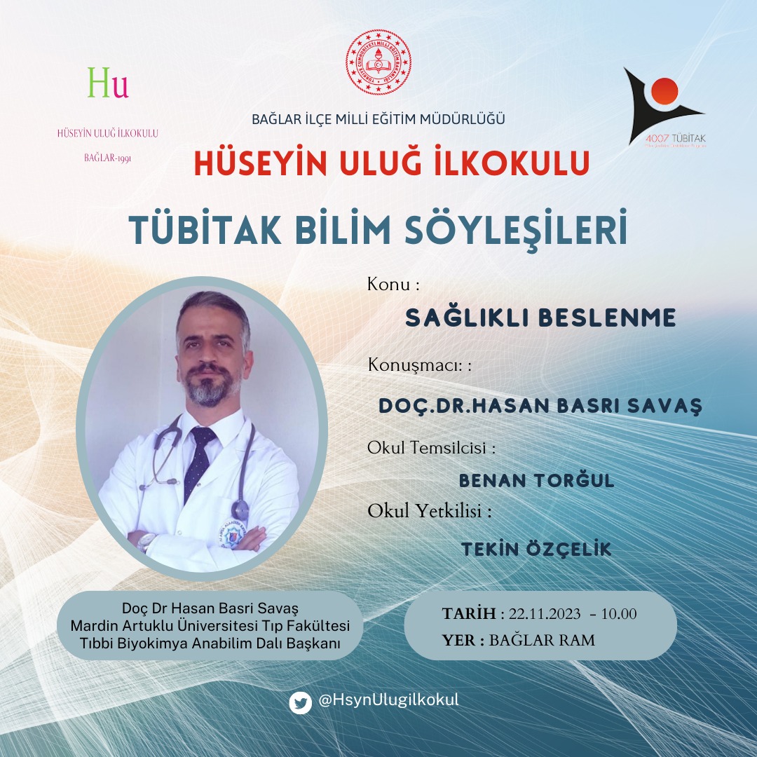 Okulumuzun başvurmuş olduğu "TÜBİTAK Bilim Söyleşileri" kabul edilmiştir. Biz hazırız... 💪
👏👏👏
<a href="/tcmeb/">Millî Eğitim Bakanlığı</a> <a href="/BaglarMEM21/">Bağlar İlçe Milli Eğitim Müdürlüğü</a> <a href="/Diyarbakirmem/">Diyarbakır İl Millî Eğitim Müdürlüğü</a> <a href="/muratkucukali/">Murat Küçükali</a> <a href="/Mehmet_Bulut21/">Mehmet BULUT</a> <a href="/hcetinkaya7733/">HAKAN ÇETİNKAYA</a> <a href="/benanogretmen/">Benantorgul</a> <a href="/ProfHasanMandal/">Prof. Dr. Hasan Mandal</a> <a href="/Tubitak/">TÜBİTAK</a> <a href="/Yusuf__Tekin/">Yusuf Tekin</a> <a href="/8711565040e54cf/">tekin özçelik</a>