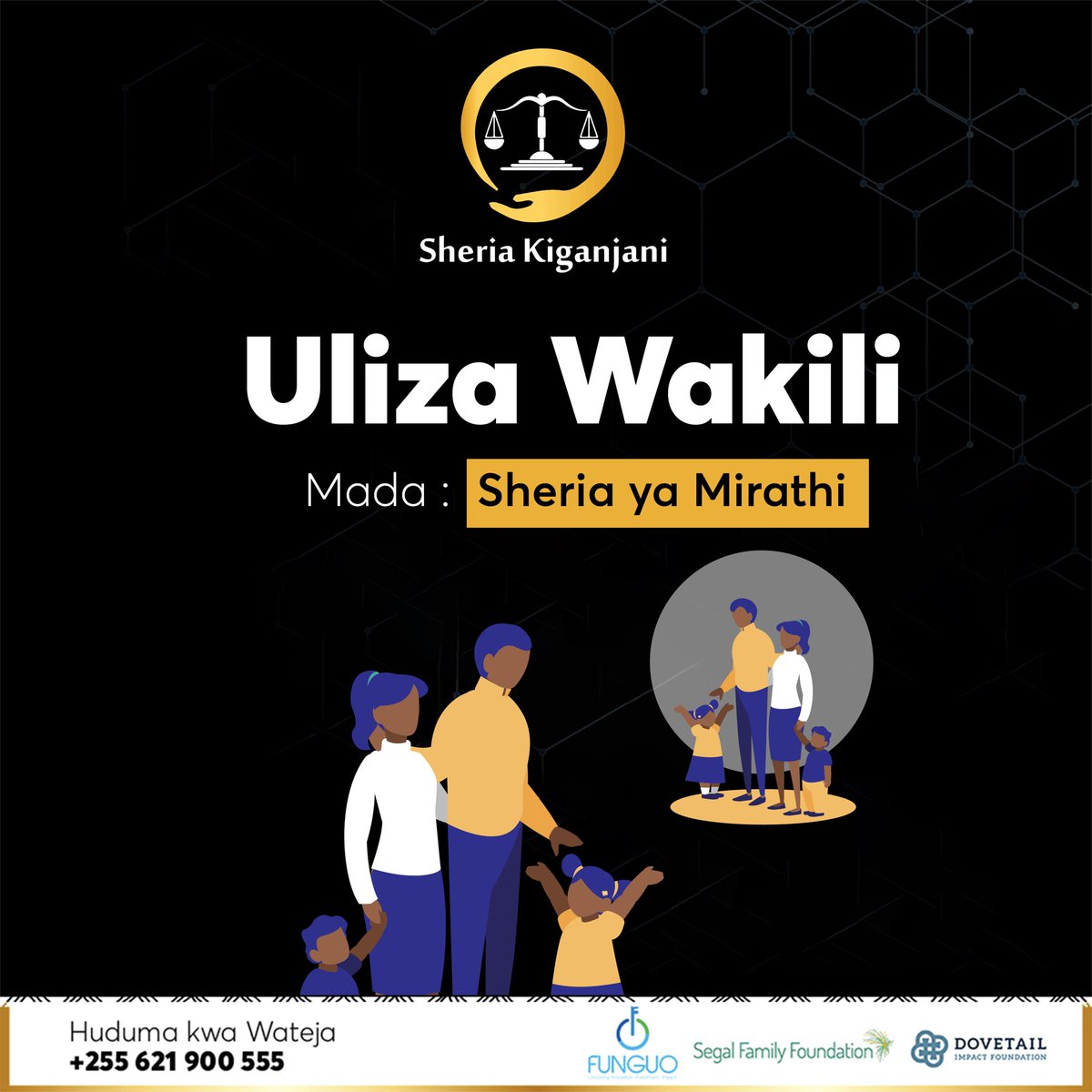 SheriaKiganjani's tweet photo. ULIZA WAKILI DAY! Tunakaribisha maswali kuhusu SHERIA YA MIRATHI kupitia komenti au kutuma ujumbe binafsi bila malipo yoyote. #sheriakiganjaniapp #sheriakiganjani #skulizawakili #legaltech #legalgurus #kaributukuhudumie #freeday #maswalinamajibu #sheriayamirathi #mirathi https://t.co/mGA2YP8J8y