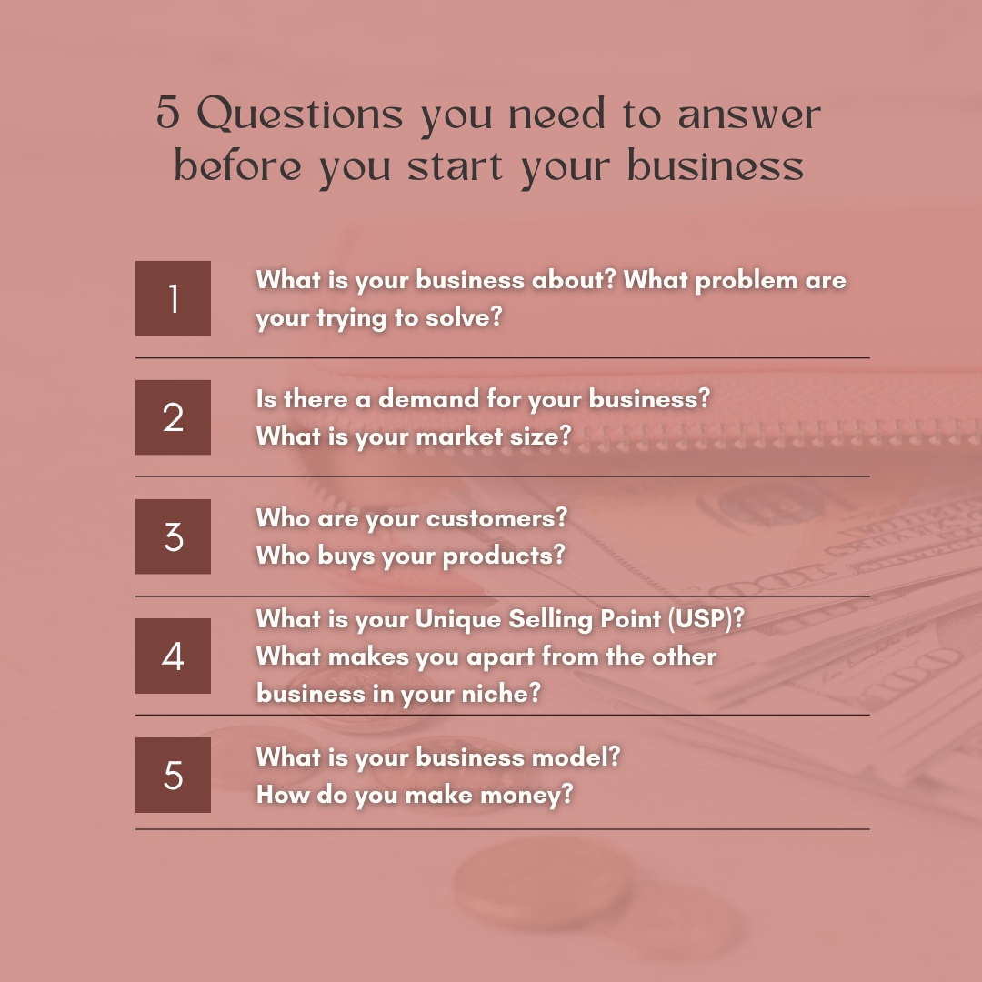 Are you starting your business very soon?

Here are some questions you need to answer before you start your business!

#businesscoachuk #entrepreneurmindset #entrepreneurshipquotes #motivationquotes #businessowner #businesscoachus #businessquotes #qoutes
