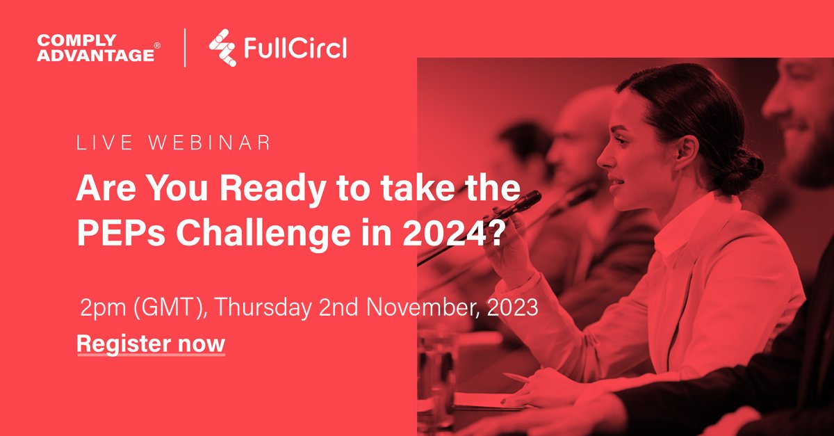 ComplyAdvantage's tweet image. Just how PEP-ared you are for the geopolitical changes coming in 2024?

Join our expert panel to share invaluable insights on effectively identifying and screening #PEPs.

Register your interest here 👉📝 okt.to/cvPs3N