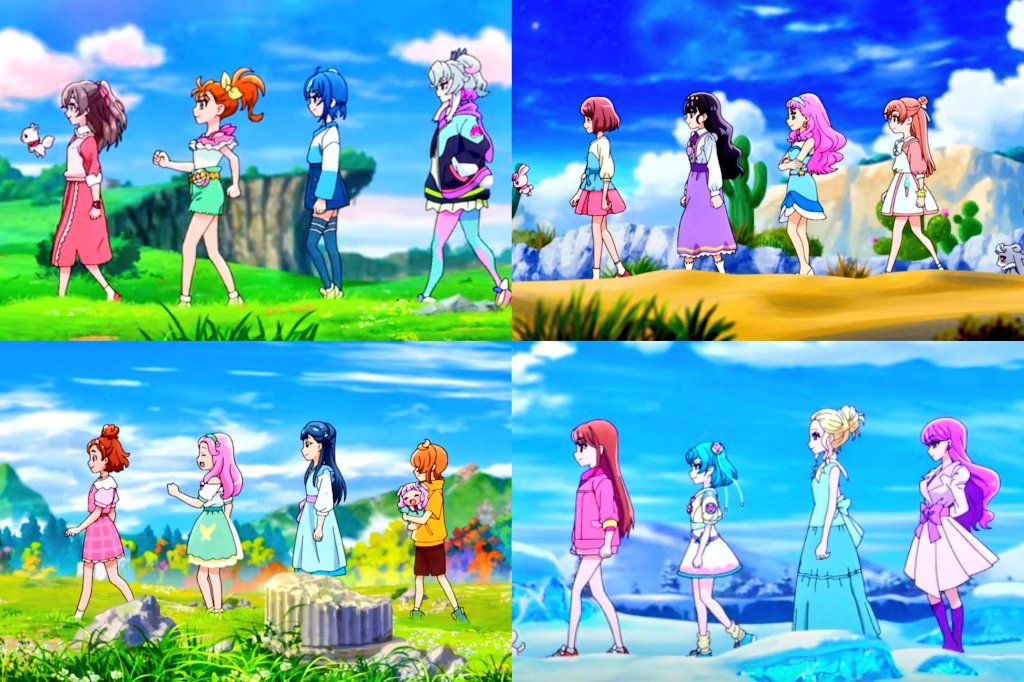 Eriol Irzahn on X: Precure All Stars F ✨ If you look at the background  where each team is located, I think  • Sky team : Normal season 🌳 •  Prism