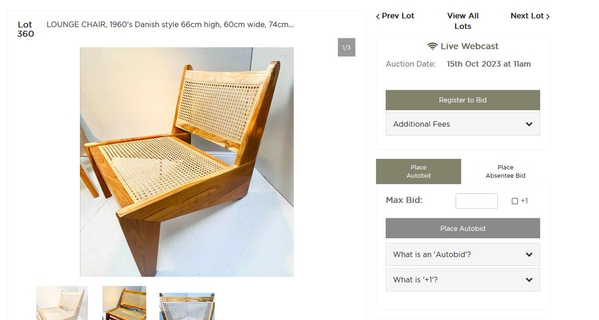 Apparently Chandigarh chairs are now 'Danish style'! <a href="/LotsRdAuctions/">LotsRoadAuctions</a> how the heck did you end up with this description?