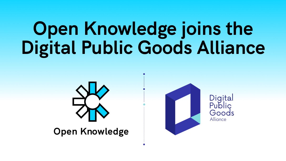 OKFN's tweet image. 💥 Exciting News! ✊🏾 We&apos;re thrilled to announce that the Open Knowledge Foundation (@OKFN) is now a member of the Digital Public Goods Alliance (@DPGAlliance) to advance #openknowledge and #digitalpublicgoods. 🌐💡 

👇🏽 Let&apos;s dive into why this partnership is a game-changer!