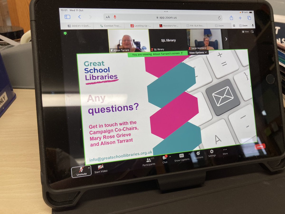 SJLlibrary's tweet image. We’re joining the @uksla New Developments in School Libraries day online! Looking forward to learning about the latest research into wellbeing, reading for pleasure, and best practice in school libraries 📚😁 #GreatSchoolLibraries