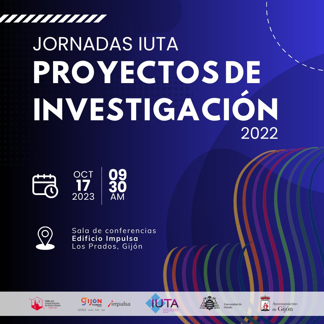 📢Ya falta poco para que se celebre la jornada para la presentación de los resultados de proyectos de investigación 2022.

Nos vemos el 17 de octubre en el Edificio Impulsa.
(<a href="/GijonImpulsa/">Gijón Impulsa</a>)

¡Te esperamos!
#iuta #proyectosinvestigacion #epi #impulsagijon #uniovi  #gijon #asturias