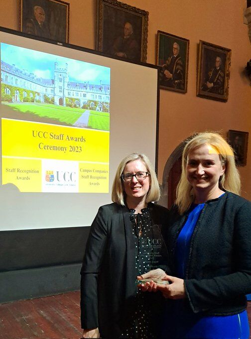 UCC School of Food and Nutritional Sciences (@fnsucc) on Twitter photo We are delighted to congratulate <a href="/aoiferyan30/">Aoife Ryan PhD RD</a> on winning a <a href="/UCC/">UCC Ireland</a> Impact Award at last night's University Staff Recognition Awards! This well-deserved award is a testament to her dedication and influence in Dietetics, research, and teaching. Congrats Aoife!
<a href="/SEFSUCC/">SEFS@UCC</a> We are delighted to congratulate <a href="/aoiferyan30/">Aoife Ryan PhD RD</a> on winning a <a href="/UCC/">UCC Ireland</a> Impact Award at last night's University Staff Recognition Awards! This well-deserved award is a testament to her dedication and influence in Dietetics, research, and teaching. Congrats Aoife!
<a href="/SEFSUCC/">SEFS@UCC</a>