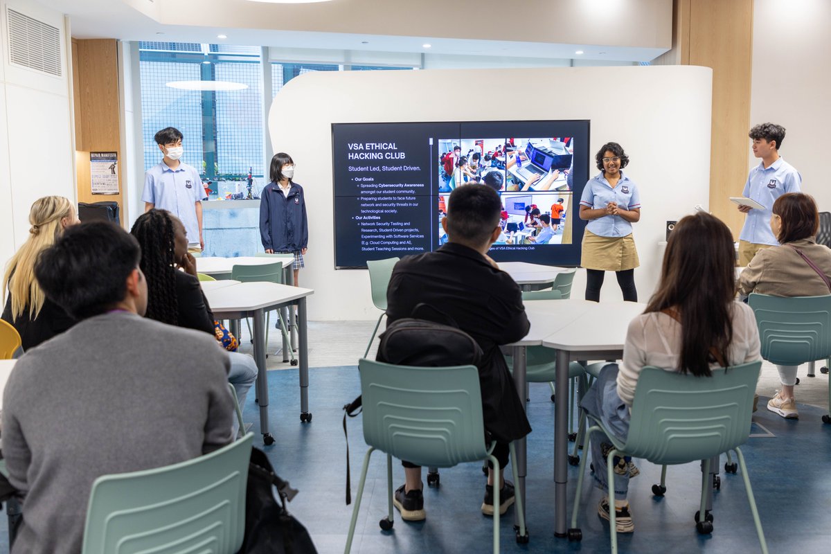VSAHKG's tweet photo. Yesterday, we had the honor of hosting a group of international journalists as part of Edtech Month, organized by Esperanza, the non-profit organization founded by Mr. John C Tsang, advocating learning innovations!
#EdtechMonth #InnovationInEducation #EmpoweringStudents #VSAHKG https://t.co/JK9IG9kzbH