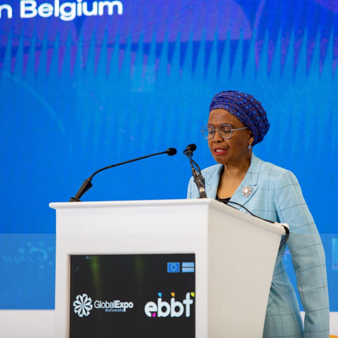 A very warm Vote of Thanks from the Ambassador of Botswana to Belgium and Delegation to the European Union, Her Excellency Mmasekogwa Masire- Mwamba. 

For live streams and updates on the day's activities, visit our Facebook page. 

#GEB2023 #BITC #BrandBotswana #PushaBW