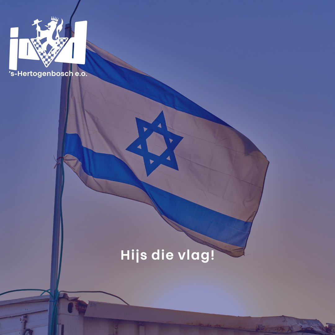 JOVD 's-Hertogenbosch e.o. veroordeelt de gruwelijke terreur dat Hamas tegen de Israëlische bevolking heeft gepleegd en roept de gemeente <a href="/shertogenbosch/">'s-Hertogenbosch</a> op om alsnog de vlag van Israël te hijsen.