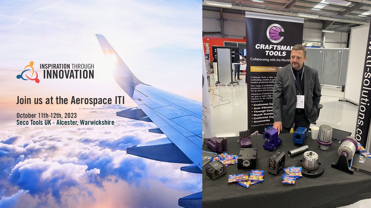 Craftsmantooluk's tweet photo. Join @Craftsmantooluk  team today and tomorrow at Seco Tools UK's "Inspiration Through Innovation" event >> https://t.co/MQ4jyl50bs https://t.co/cmHZYhh1cA