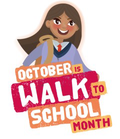 October is International Walk to School Month, when pupils around the globe celebrate the benefits of walking and wheeling to school. Get active, get moving, get involved - pledge to walk to school in October or scoot, cycle or park and stride.