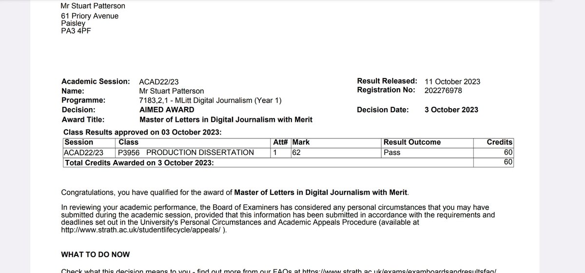 From avoiding my redemptive academic journey for over 30 years to passing my Masters in Digital Journalism at the age of 53. Don't EVER tell you there is no life beyond addiction.
#hope #freedom #redemption #Jesus
1/2