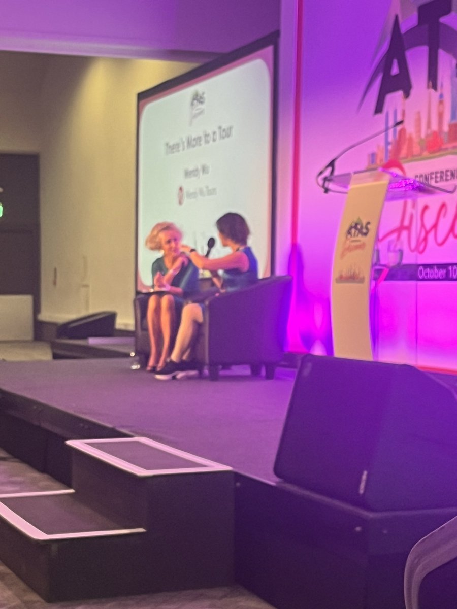 The suspense …. #hereiswendy her passion shines through! <a href="/ATAS_travel/">ATAS</a> #atasconf23 <a href="/WendyWuTours/">Wendy Wu Tours</a>