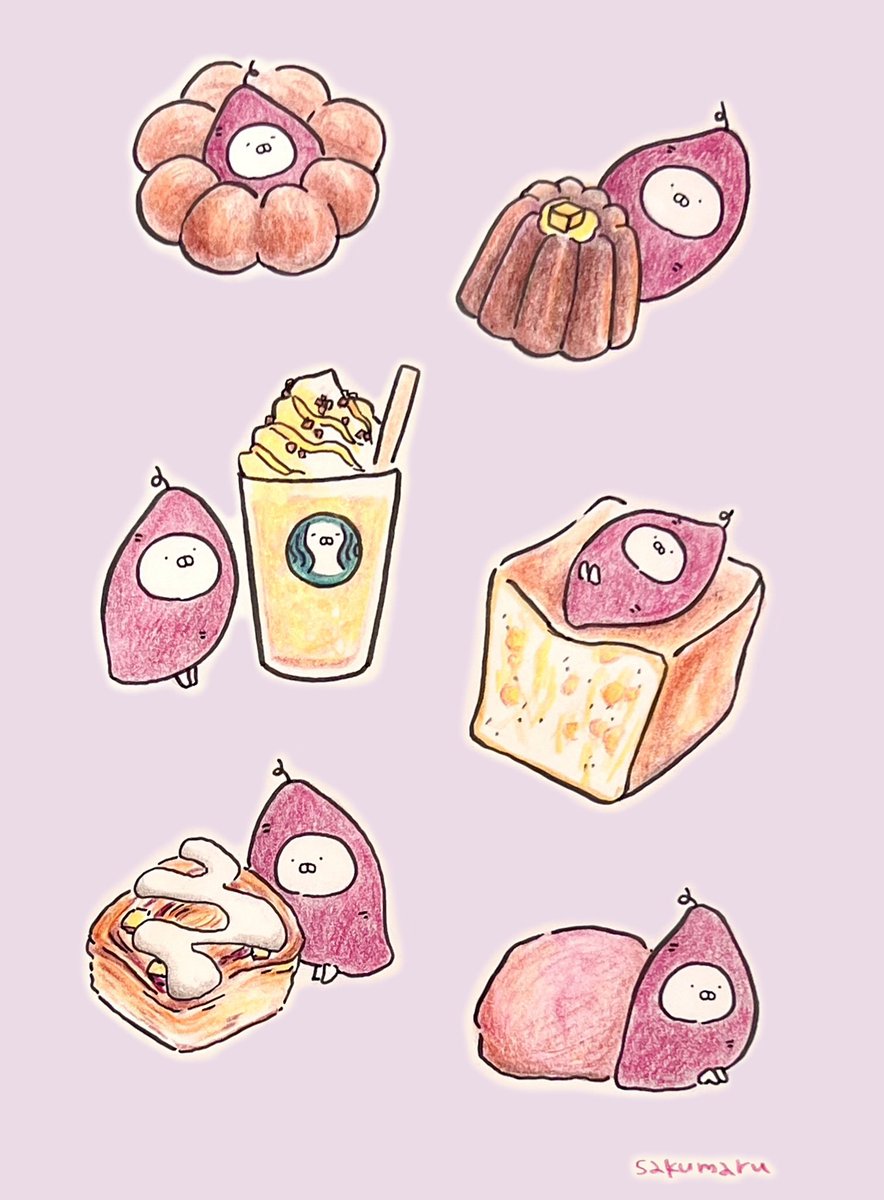 skmr_29's tweet image. おいもパラダイス🍠✨