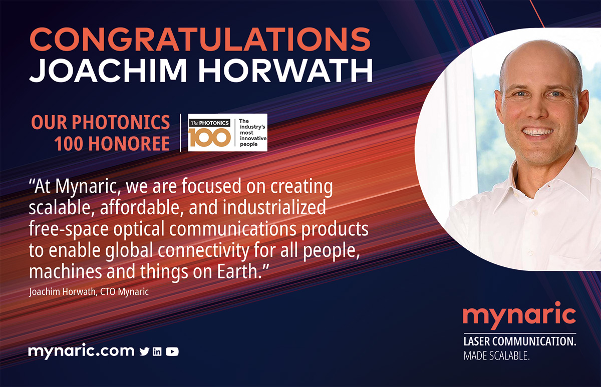 Thrilled to celebrate 🎉 Joachim Horwatch, our CTO & founder, for landing a spot on the illustrious #Photonics100 list by @ElectroOptics! 🚀 His passion & innovation in optical communications guide our mission toward global connectivity 🌐💡 #TechLeadership #LaserCommunications