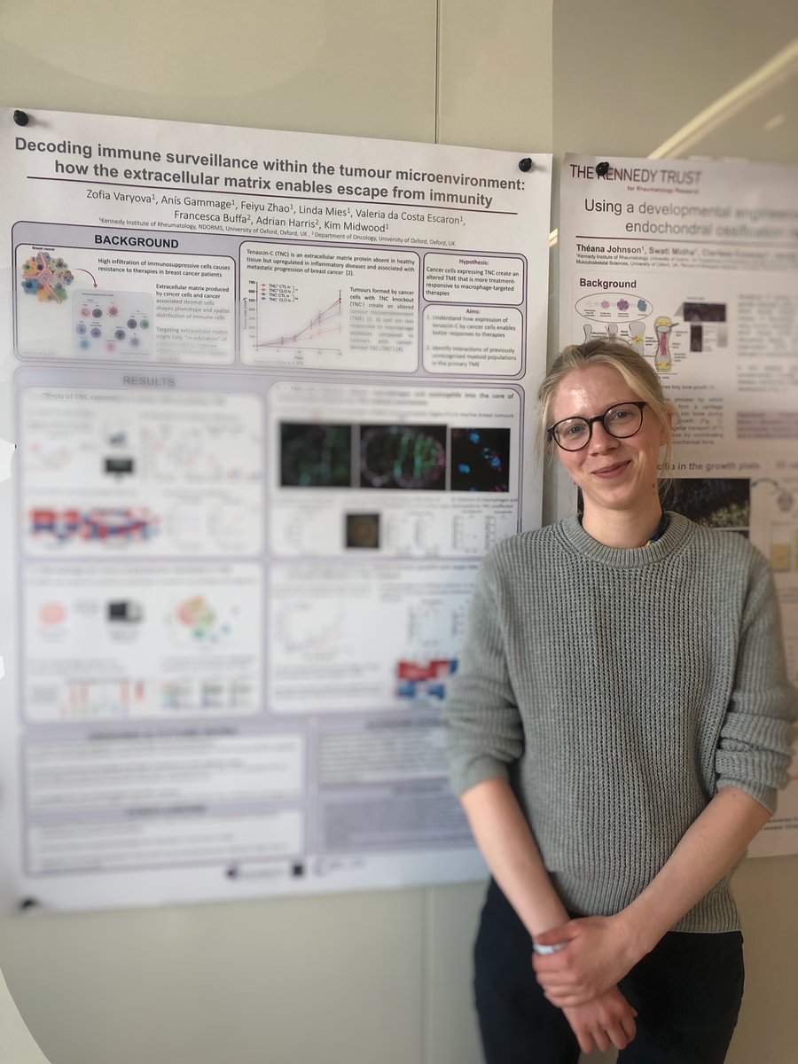 LabMidwood's tweet image. Congratulations to our third year DPhil student Zofia on winning 2nd poster prize at the Oxford MSDTC Symposium! @ZofiaVaryova