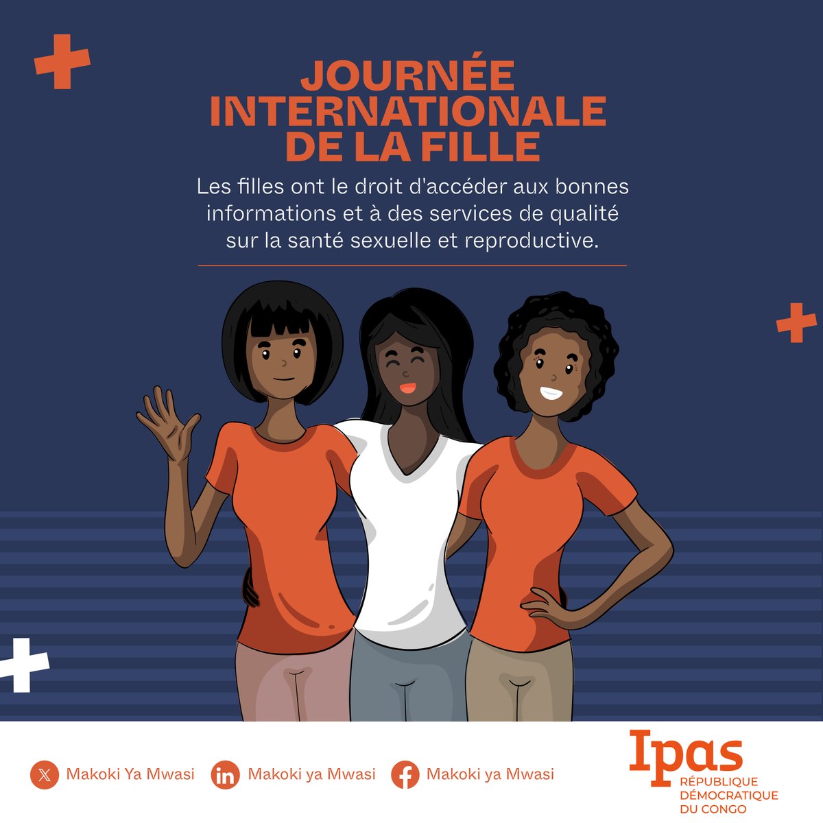 #JournéedelaFille  Aujourd'hui, nous nous joignons au reste du monde pour amplifier la #voixdesfilles. 

Continuons à investir dans les #droitsdesfilles et dans leur bien-être général.

#MakokiYaMwasi  #IDG2023