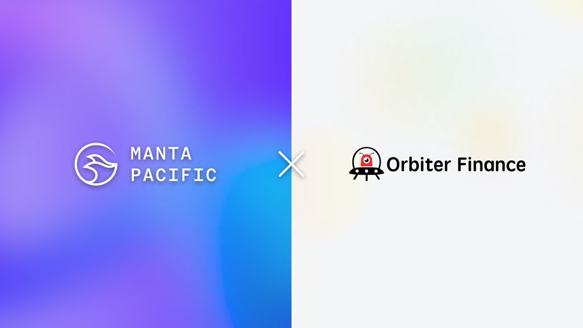 Orbiter_Finance's tweet photo. 🛸 Atten, community!
We're delighted that Orbiter Finance is part of Manta Fest: Bridge Activities! 
Thanks to @MantaNetwork for providing us with a grant, and we'll be distributing #Manta Token rewards to every pilot participating in this event! 
Don't want to miss out on Manta tokens? 
👇Join this event now:
https://t.co/XUzqqliLTx