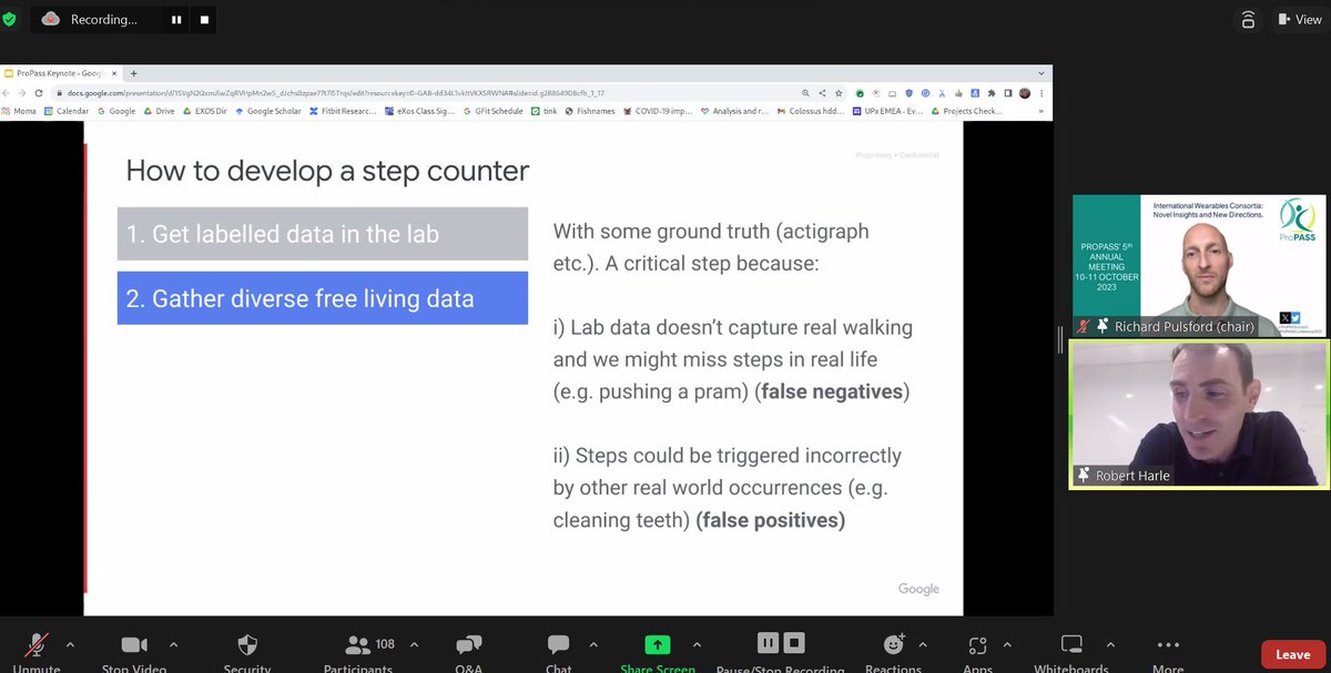 M_Stamatakis's tweet image. An absolutely fascinating keynote by Rober Harle from @fitbit  in the  #ProPASSConference2023. An academic (Cambridge)  on  a mission to build strong industry - academia collaboration on wearables. Hats off!