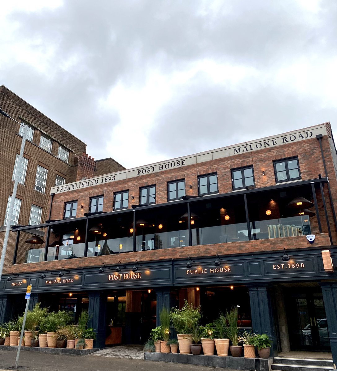 Our newest venue opened at the weekend .. Post House! 
Located on the Malone Road 📍 Make sure you call in and check it out 🍴🍻