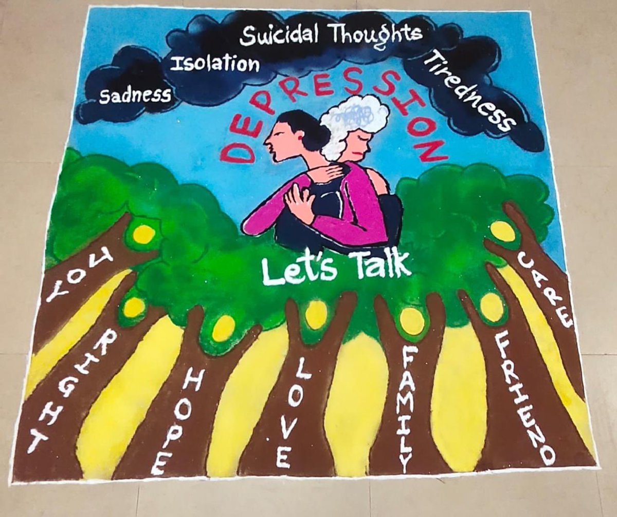 #WorldMentalHealthDay celebrated at GMC. A medley of creative competitions - from posters to rangoli, was enhanced by a poignant skit play. As part of our ongoing commitment, we're diligently working to ensure the mental well-being of our staff, doctors and nurses on campus.