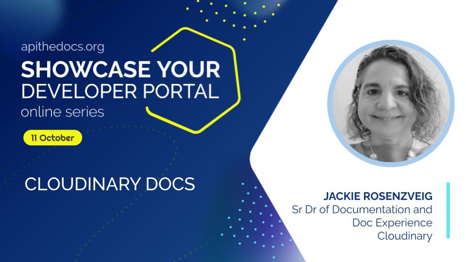 APItheDocs's tweet image. Today the Showcase series continues with focusing on a crucial component for #developerportals: #onboarding pages.
Let see what @cloudinary does to hook a developer and how they enhance the #developerexperience on first contact.
Register here for free: apithedocs.org/showcase-2023
