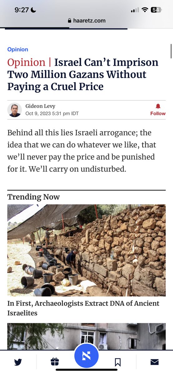 rulajebreal's tweet photo. E’ commovente il coraggio dei colleghi/amici israeliani:“Netanyahu é responsabile di questa guerra—ha voluto un governo di annessione ed esproprio, negando il diritto all'esistenza dei palestinese e Hamas ha avuto gioco facile alimentandosi dei desperati che hanno subito soprusi” https://t.co/p94L3rbP4J